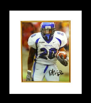 DeAngelo Williams Autographed Memphis Tigers 8 x 10 Photograph Custom Framing - GTSM Hologram-Powers Sports Memorabilia