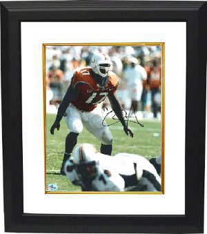 DJ Williams Autographed Miami Hurricanes 8 x 10 Photograph Custom Framing-Powers Sports Memorabilia