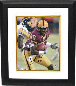 Derek Hagan Autographed Arizona State Sun Devils 8 x 10 Photograph Custom Framing-Powers Sports Memorabilia