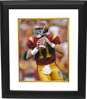 Matt Leinart Autographed USC Trojans 8 x 10 Photograph with 04 Heisman Insc Custom Framing- Leinart Hologram-Powers Sports Memorabilia