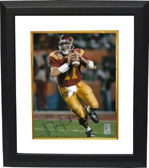 Matt Leinart Autographed USC Trojans 8 x 10 Photograph Custom Framing - Leinart Hologram-Powers Sports Memorabilia