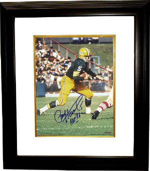 Paul Hornung Autographed Green Bay Packers 16 x 20 Photograph with HOF86 Insc - Custom Framing-Powers Sports Memorabilia