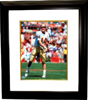 Brad Johnson Autographed Florida State Seminoles 8 x 10 Photograph Custom Framing-Powers Sports Memorabilia