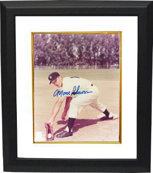 Bill "Moose" Skowron Autographed New York Yankees 8 x 10 Photograph Custom Framing (deceased)-Powers Sports Memorabilia