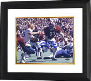 Marty Lyons Autographed Alabama Crimson Tide 8 x 10 Photograph Roll Tide Custom Framing- Steiner Hologram-Powers Sports Memorabilia