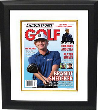 Brandt Snedeker 2013 PGA Golf Preview Cover Custom Framing-Powers Sports Memorabilia