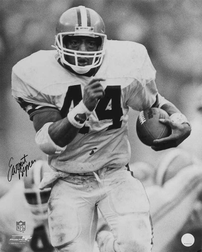 Earnest Byner Autographed Cleveland Browns B&W Action 16x20 Photo-Powers Sports Memorabilia