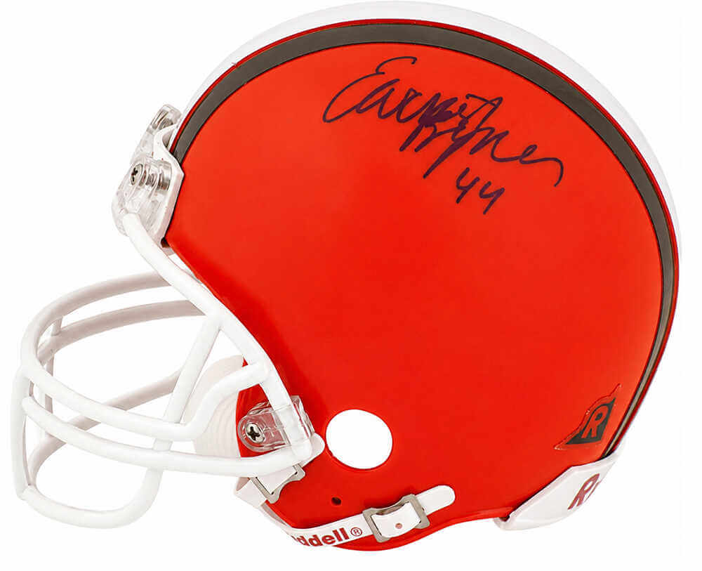 Earnest Byner Autographed Cleveland Browns Riddell (VSR4) Mini Helmet-Powers Sports Memorabilia