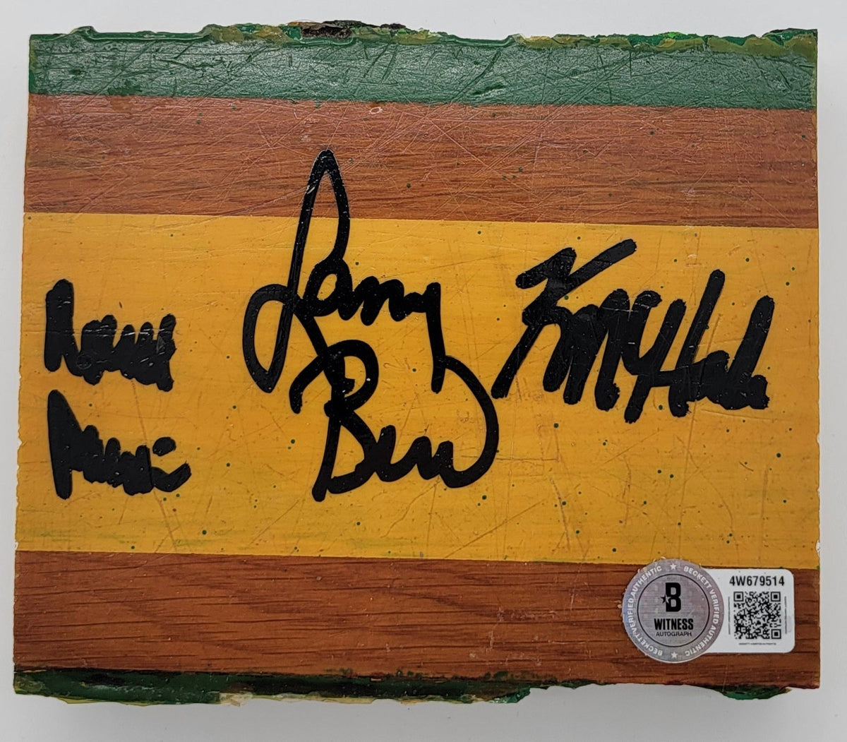 Larry Bird Kevin McHale Robert Parish Celtics Signed Boston Garden Parquet Floorboard - Beckett Authenticated-Powers Sports Memorabilia
