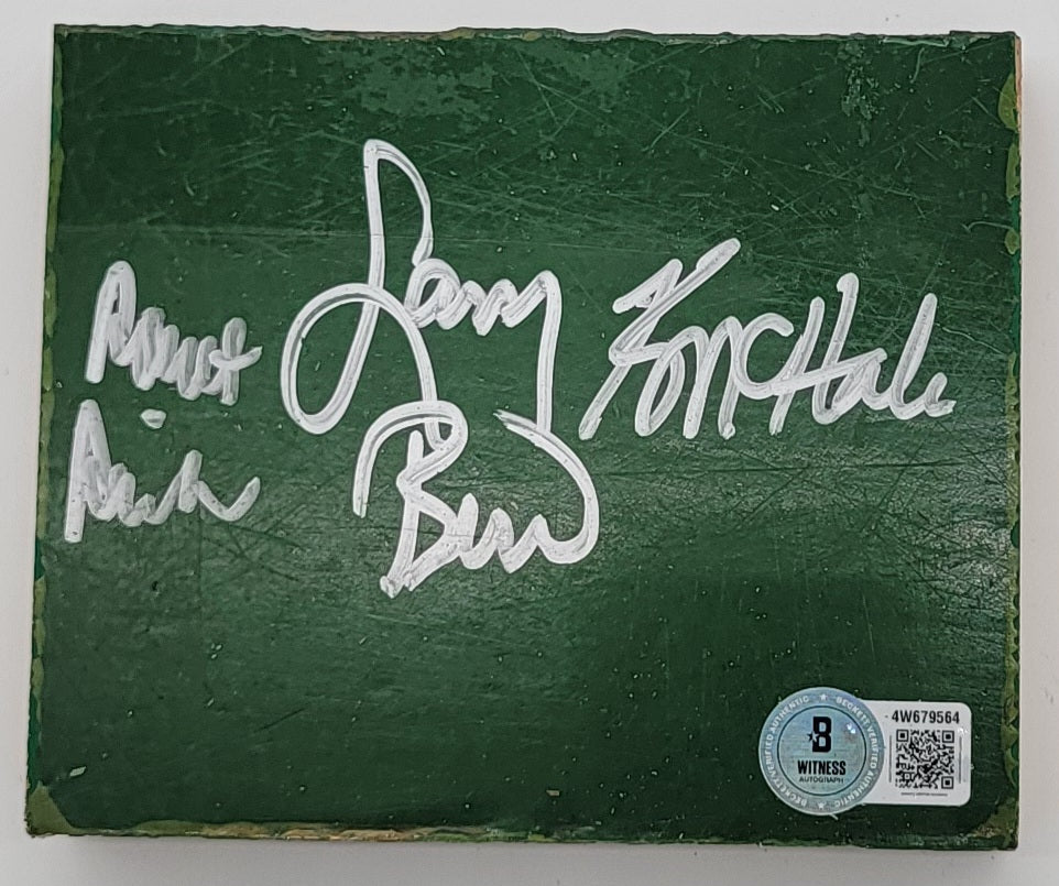 Larry Bird Kevin McHale Robert Parish Celtics Signed Boston Garden Parquet Floorboard - Beckett-Powers Sports Memorabilia