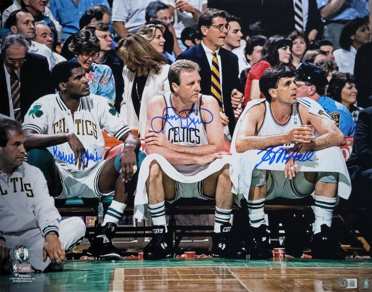 Larry Bird Kevin McHale Robert Parish Signed Boston Celtics 16X20 Photo - Beckett-Powers Sports Memorabilia