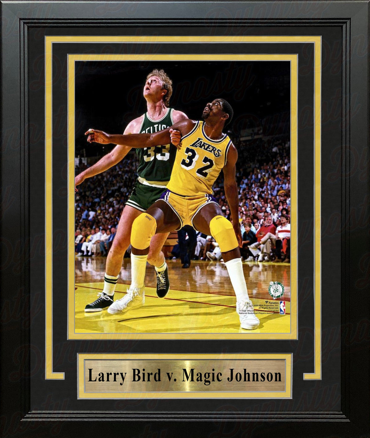 Larry Bird v. Magic Johnson 8" x 10" Framed Basketball Display Photo