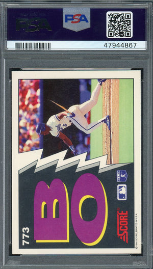 Bo Jackson 1991 Score Bo Breaker Baseball Card #773 Graded PSA 8-Powers Sports Memorabilia