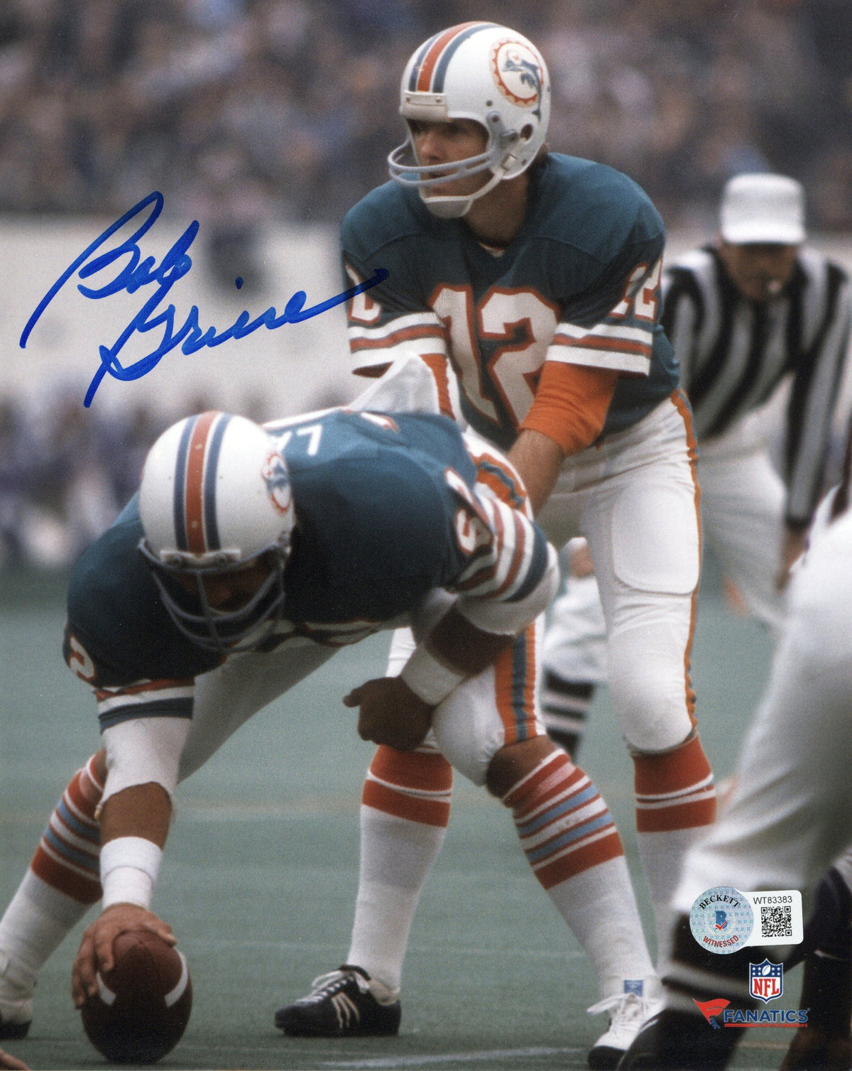 Bob Griese Signed Miami Dolphins 8x10 Photo - Beckett-Powers Sports Memorabilia