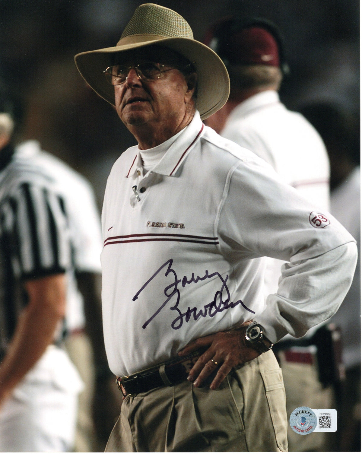 Bobby Bowden Signed Florida State Seminoles 8x10 Photo Beckett #9-Powers Sports Memorabilia