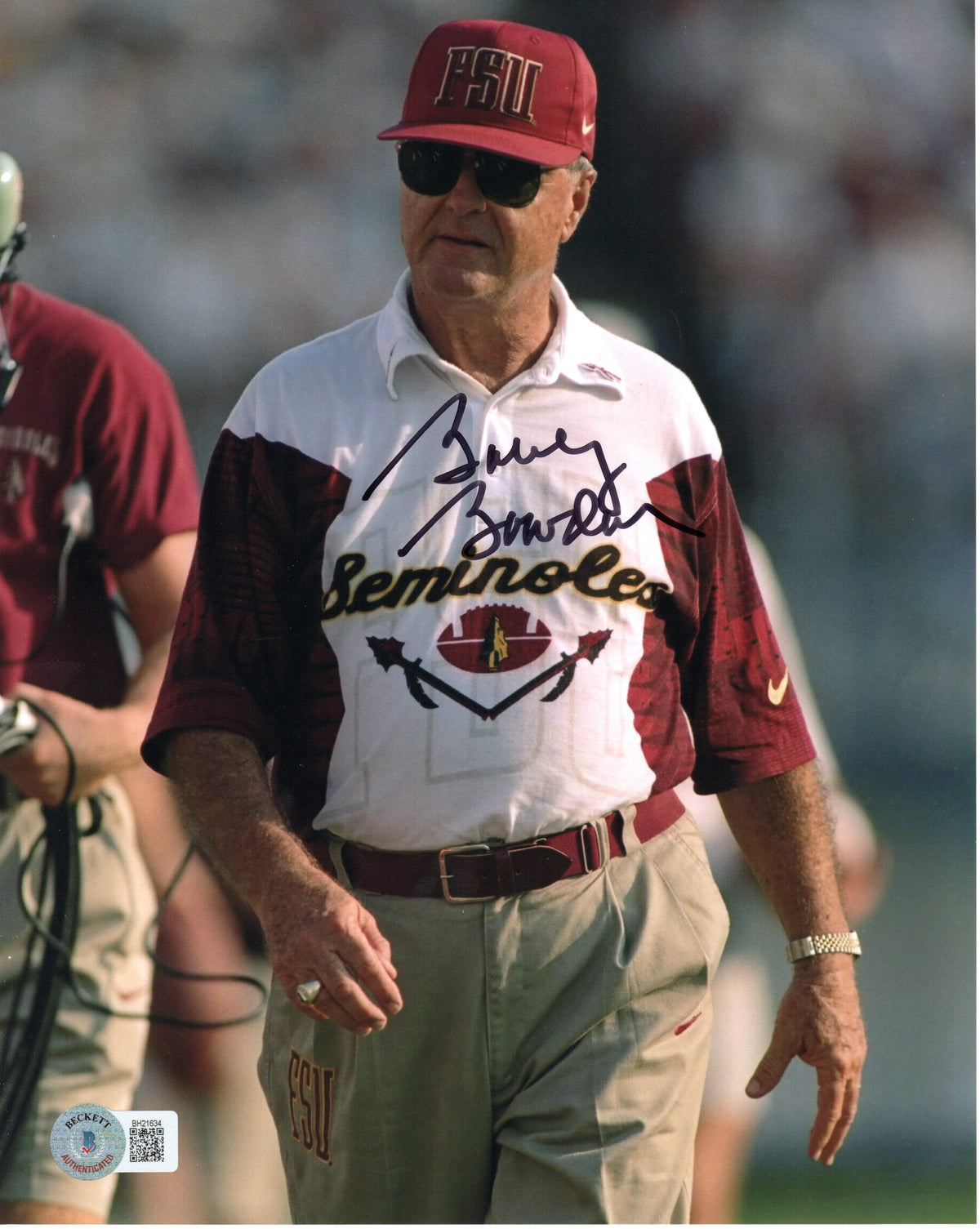 Bobby Bowden Signed Florida State Seminoles 8x10 Photo Beckett #8-Powers Sports Memorabilia