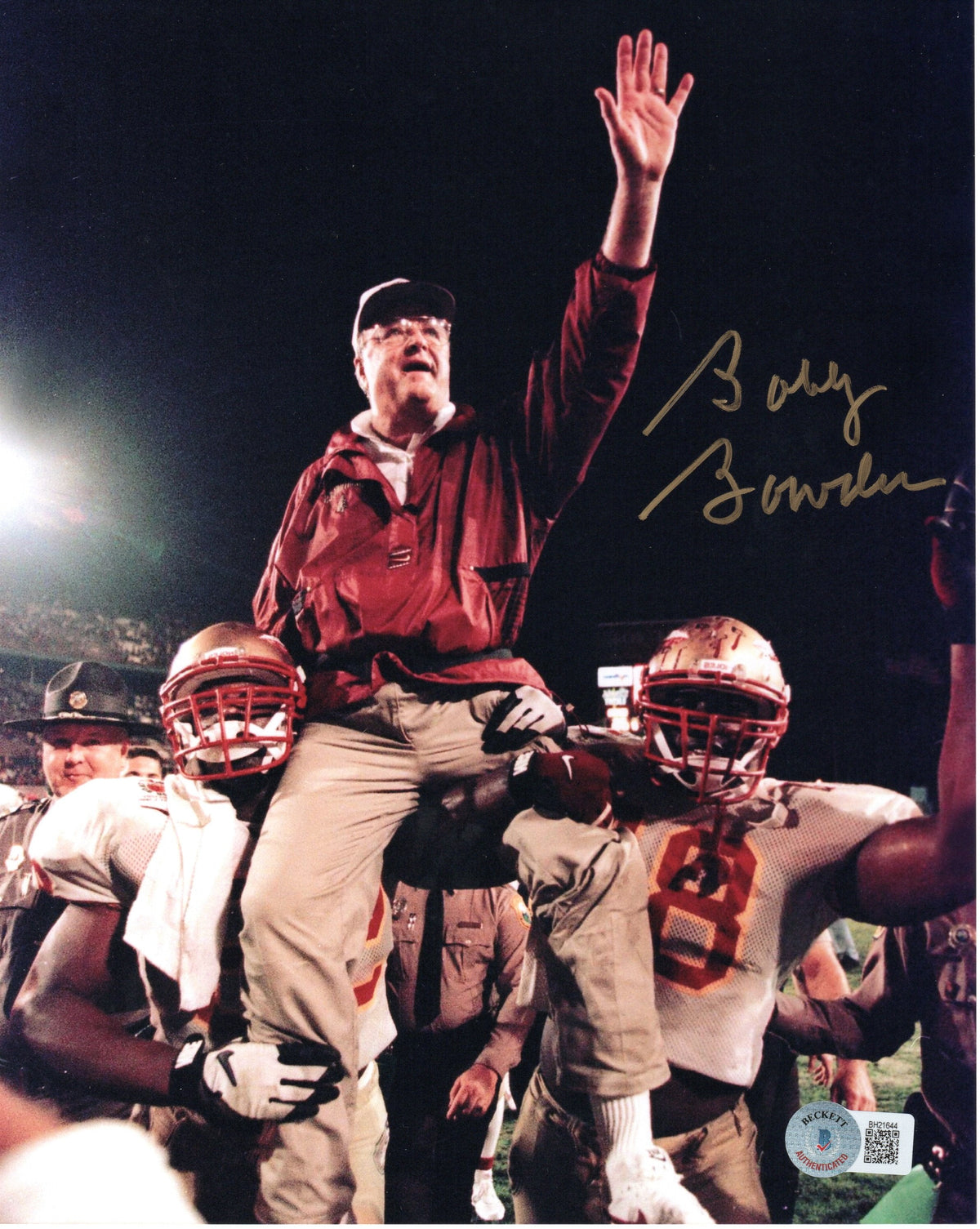 Bobby Bowden Signed Florida State Seminoles 8x10 Photo Beckett #6-Powers Sports Memorabilia