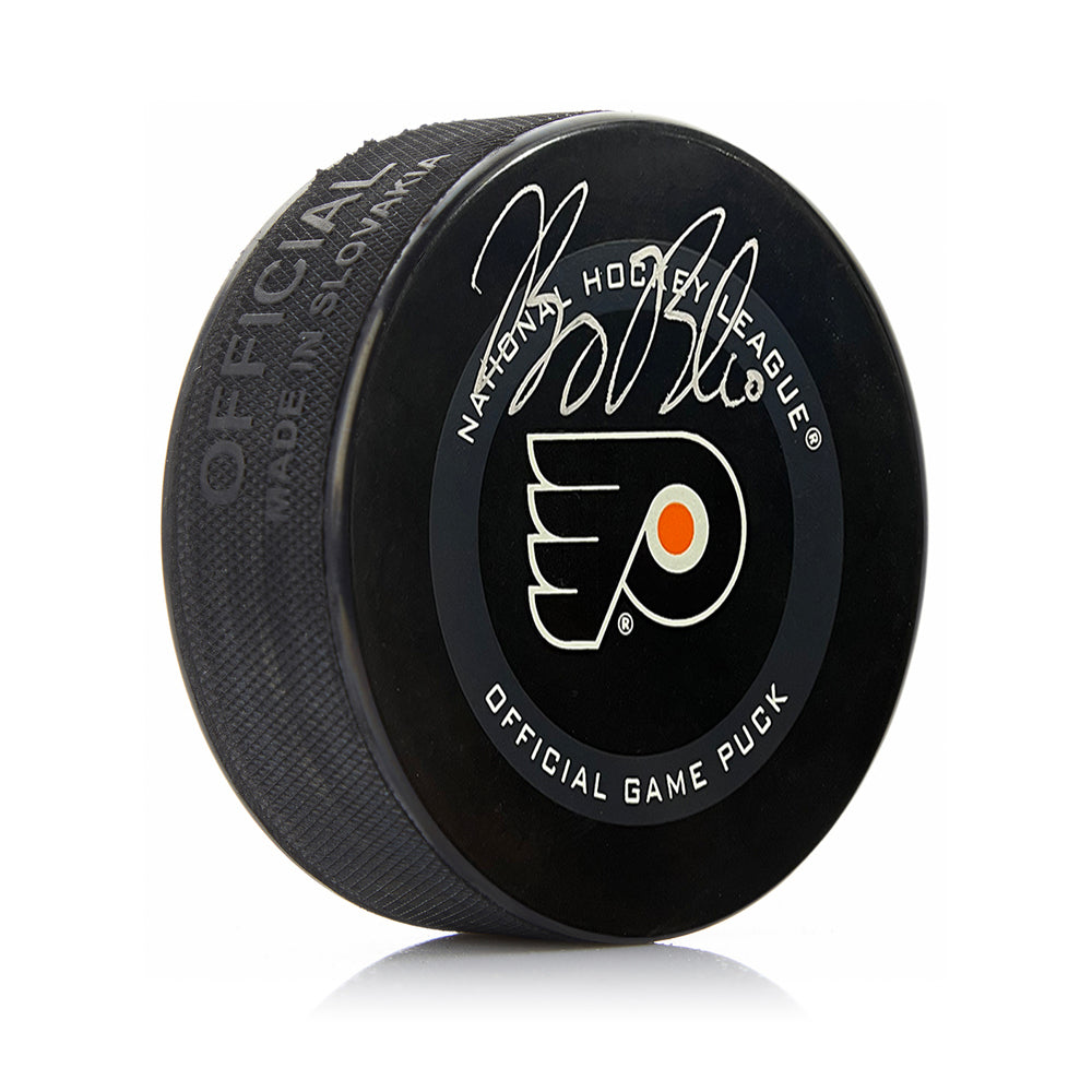 Bobby Brink Signed Philadelphia Flyers 2021 Hockey Game Model Puck-Powers Sports Memorabilia