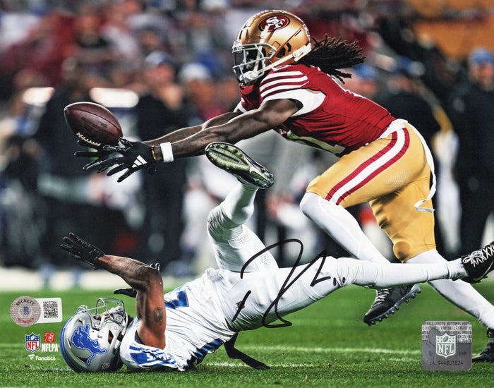 Brandon Aiyuk Signed San Francisco 49ers NFC Championship Game Catch 8x10 Photo - Beckett-Powers Sports Memorabilia