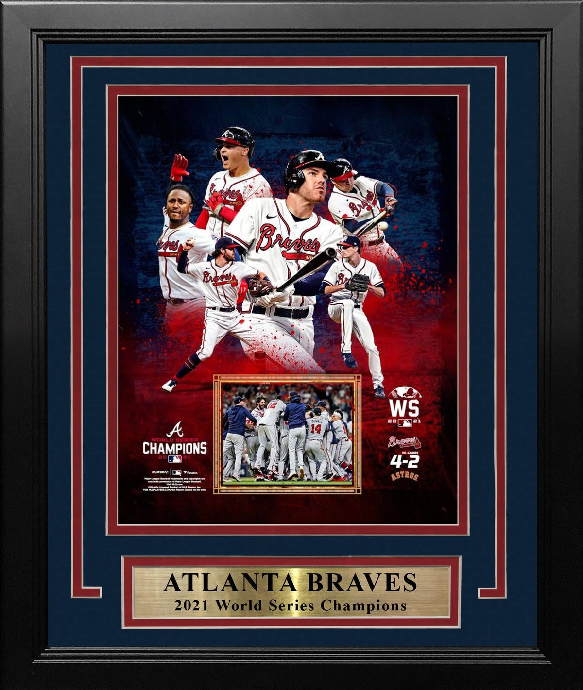 Atlanta Braves 2021 World Series Champions 8" x 10" Framed Baseball Collage Photo-Powers Sports Memorabilia