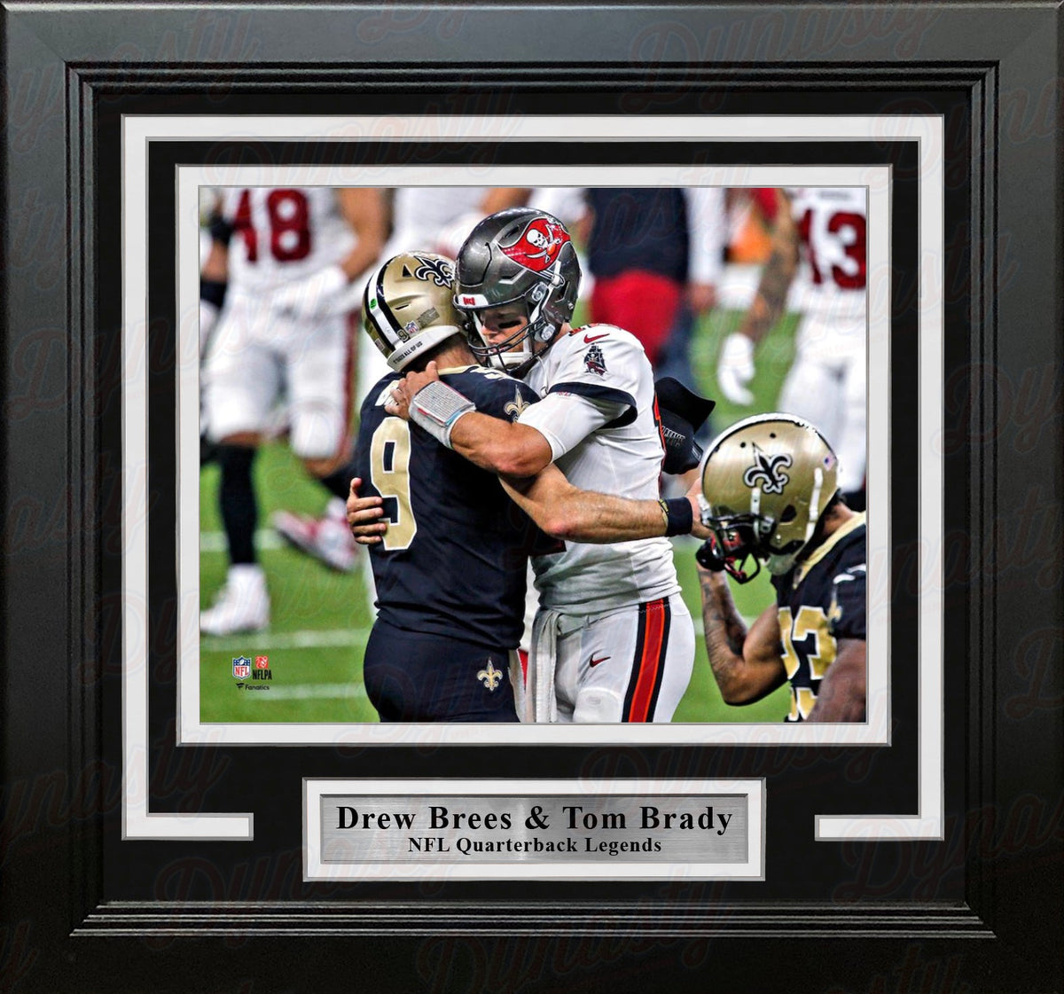 Drew Brees and Tom Brady 8" x 10" Framed Quarterback Legends Football Photo-Powers Sports Memorabilia