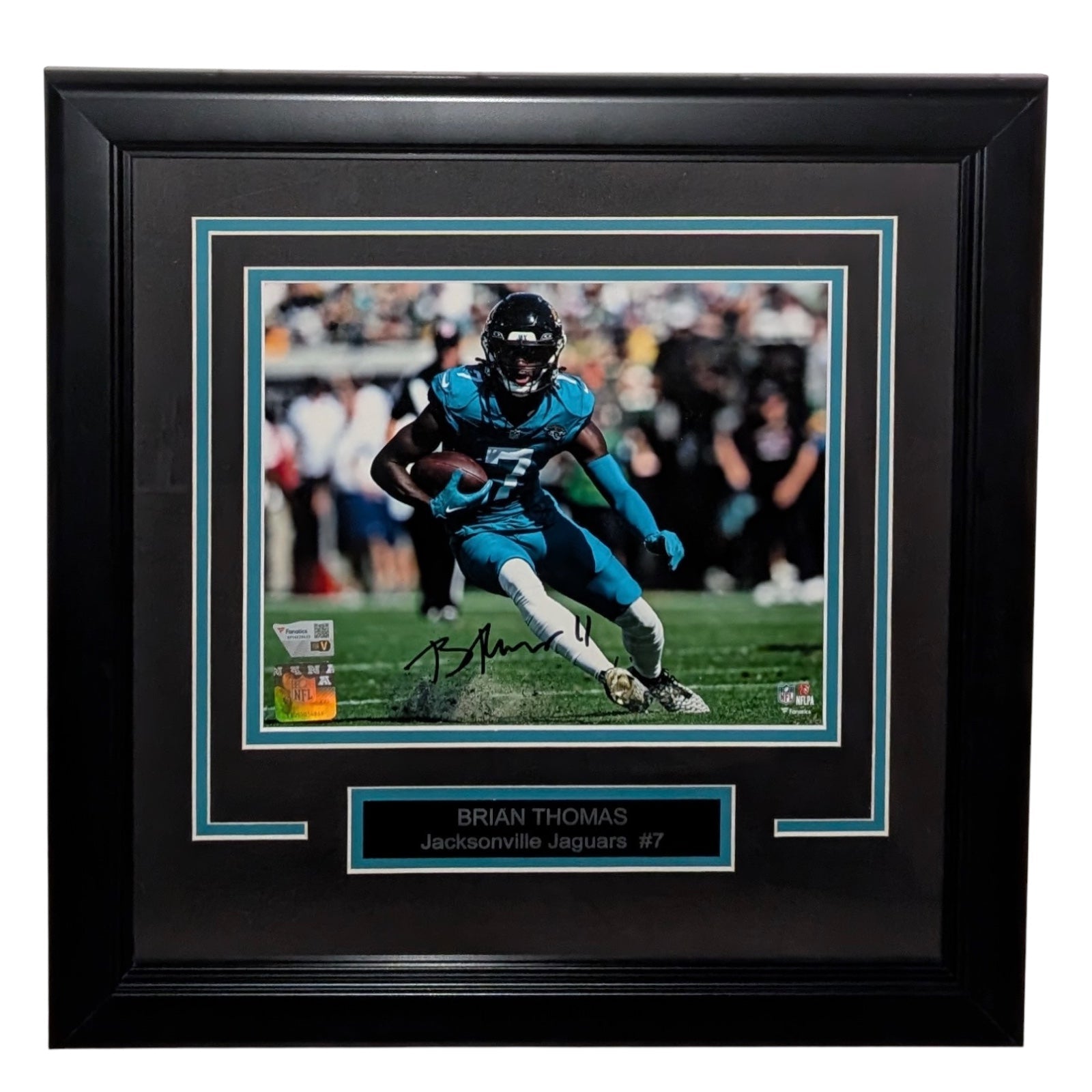 Autographed Brian Thomas Jr. Jacksonville Jaguars Deluxe Framed 8x10 Photo - Fanatics-Powers Sports Memorabilia