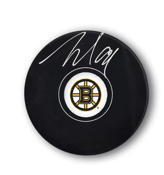 Nikita Zadorov Boston Bruins Signed Hockey Puck