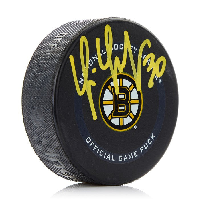 Tim Thomas Boston Bruins Signed Game Model Puck