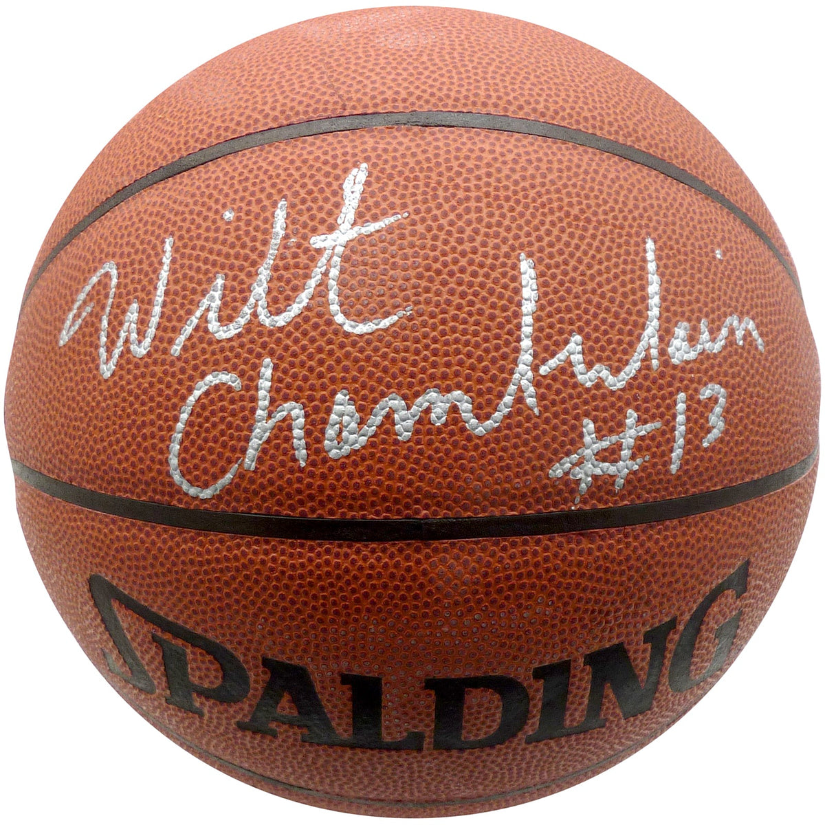 Autographed Wilt Chamberlain NBA Basketball - JSA Letter-Powers Sports Memorabilia