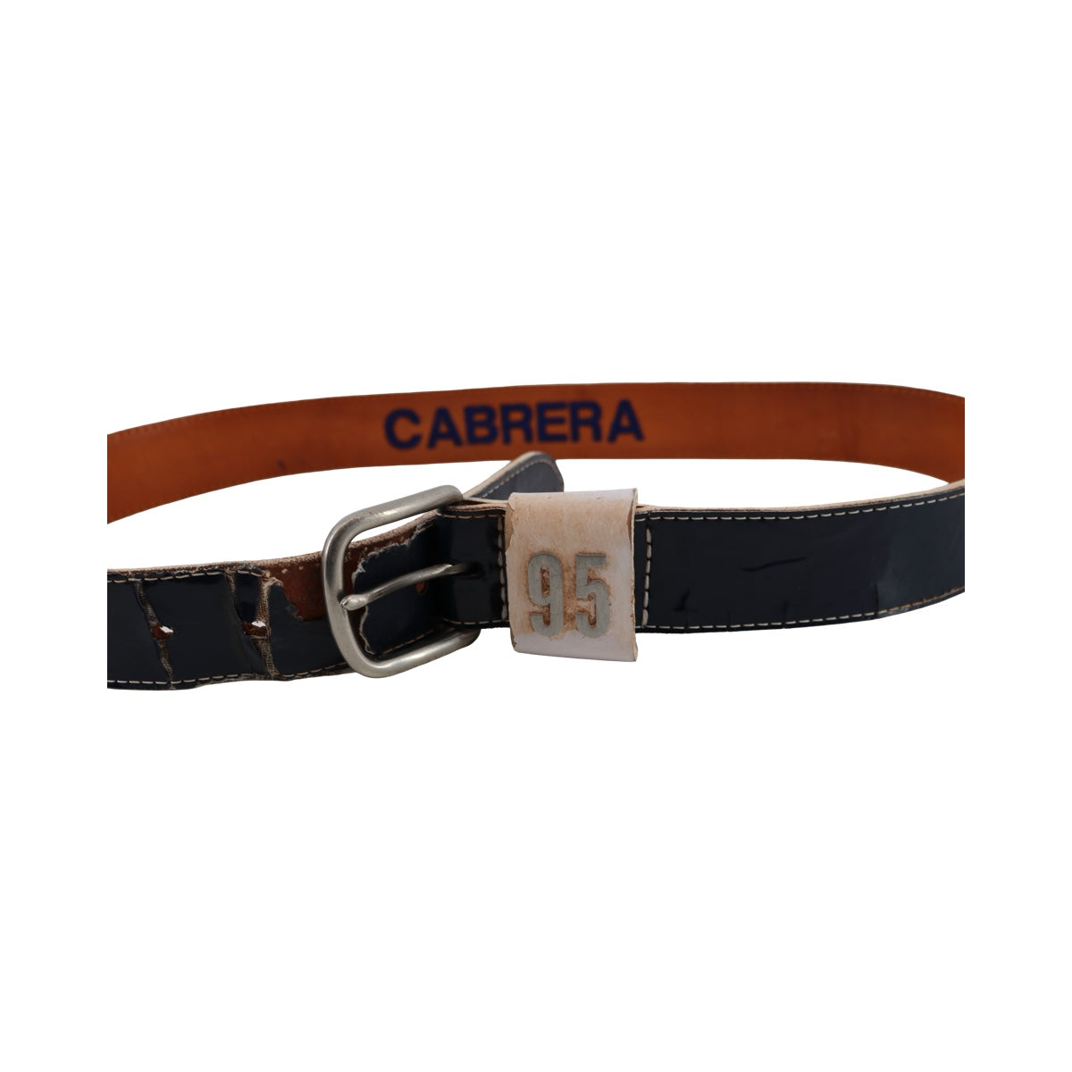 Oswaldo Cabrera New York Yankees 2025 Game Used Belt (/Cabrera LOA)-Powers Sports Memorabilia