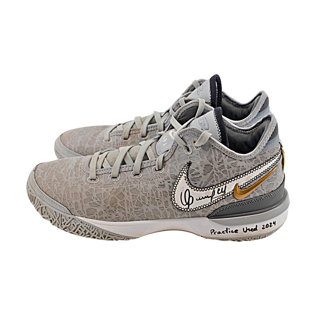 Oswaldo Cabrera New York Yankees Signed Inscribed Nike Zoom Lebron NXXT Gen Wolf 2024 Practice Used Sneakers-Powers Sports Memorabilia