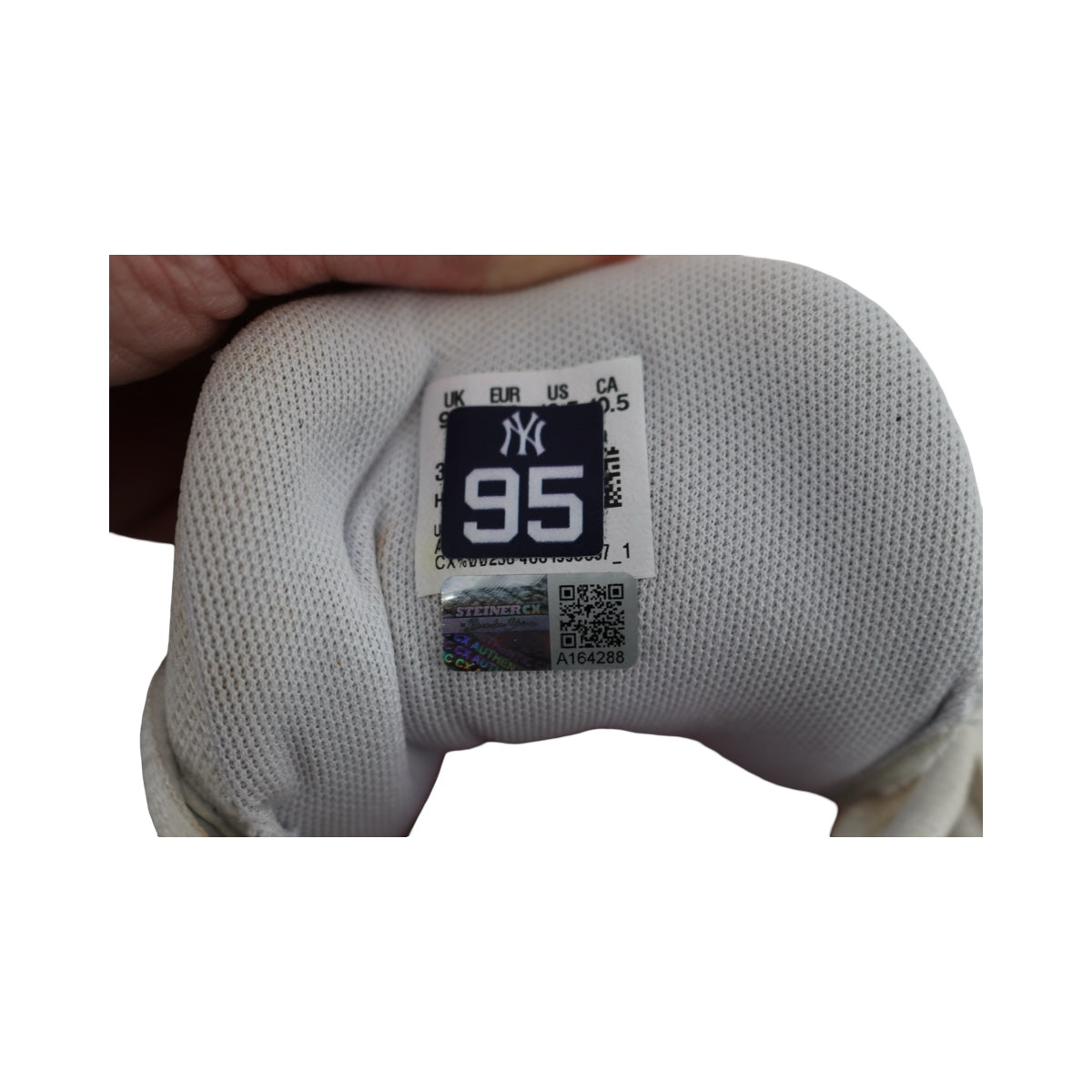 Oswaldo Cabrera New York Yankees Signed Inscribed 2025 Game Used Lamelo Ball Puma MB.03 Iridescent Cleats-Powers Sports Memorabilia