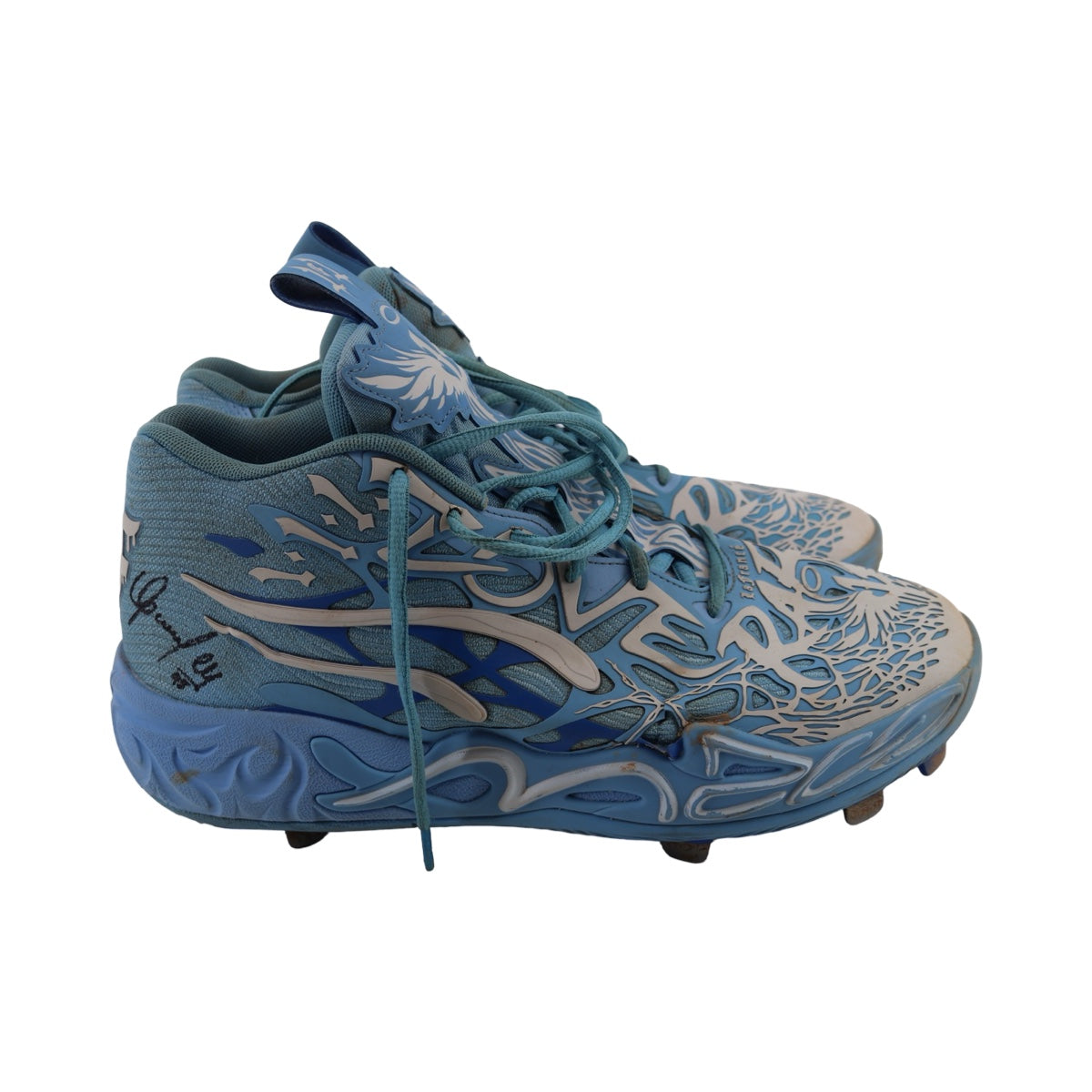 Oswaldo Cabrera New York Yankees Signed Inscribed 2024 Playoffs/2025 Game Used Lamelo Ball Puma MB.04 LaFrance Cleats-Powers Sports Memorabilia