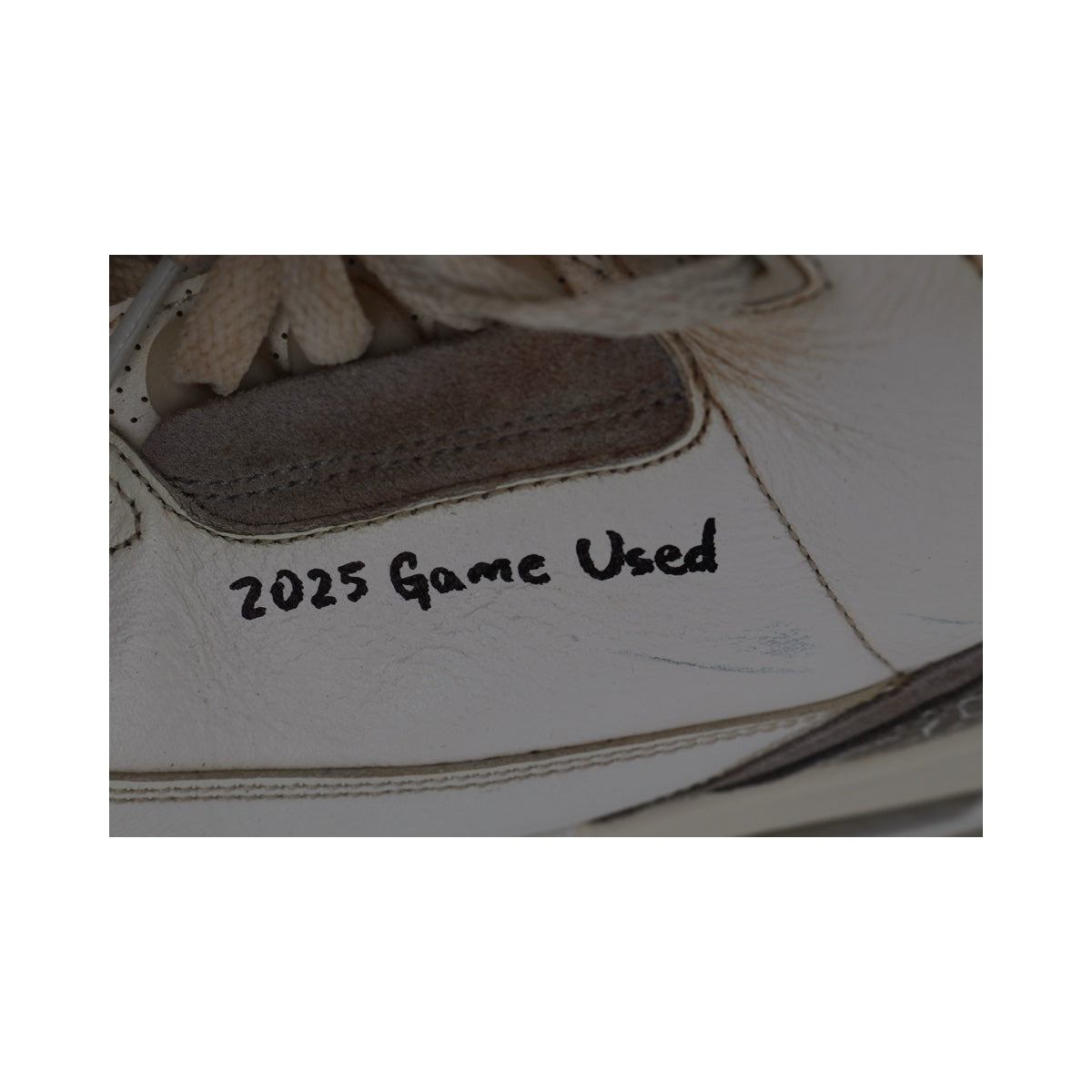 Oswaldo Cabrera New York Yankees Signed Inscribed 2025 Game Used White/Grey Jordan 3 Cleats-Powers Sports Memorabilia