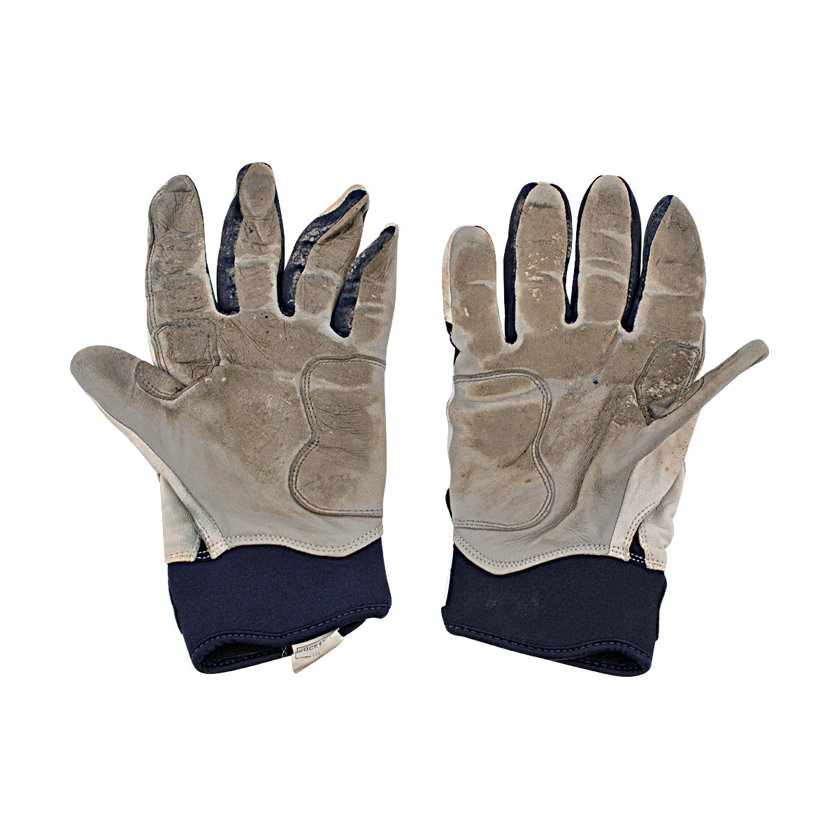Oswaldo Cabrera New York Yankees Signed Inscribed Bruce Bolt White/Blue 2024 Game Used Gloves-Powers Sports Memorabilia