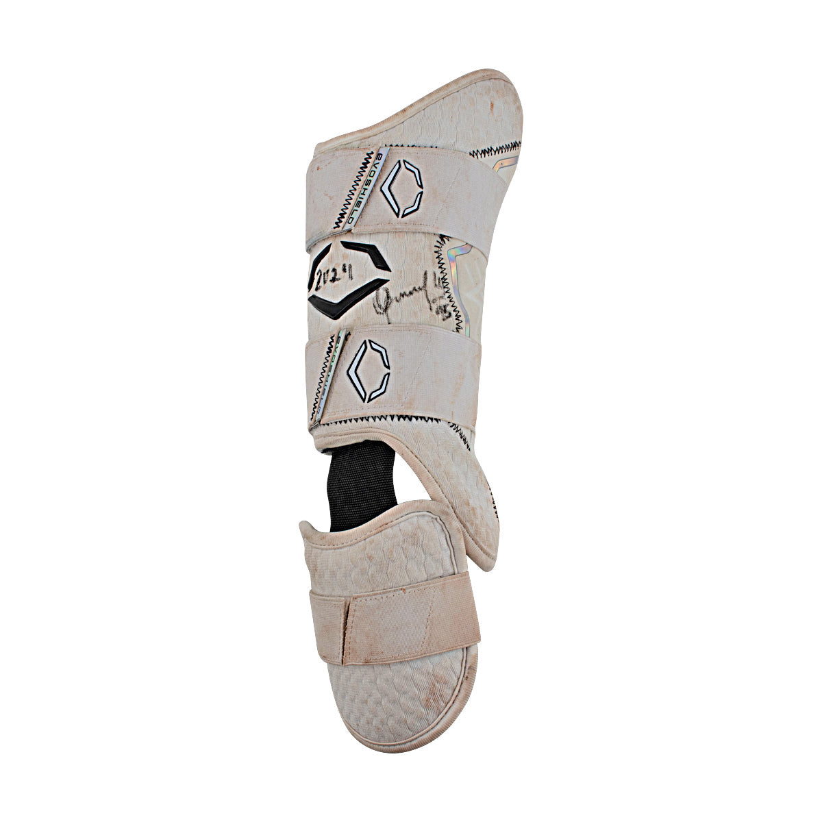 Oswaldo Cabrera New York Yankees Signed Inscribed 2024 Game Used Foot/Shin Guard-Powers Sports Memorabilia