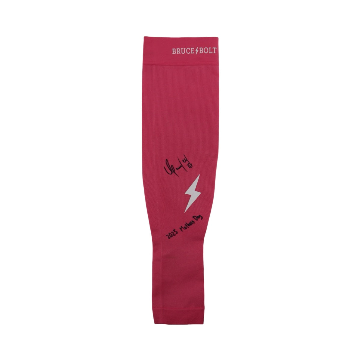 Oswaldo Cabrera New York Yankees Signed Inscribed Bruce Bolt 2025 Mothers Day Game Used Long Arm Sleeve-Powers Sports Memorabilia