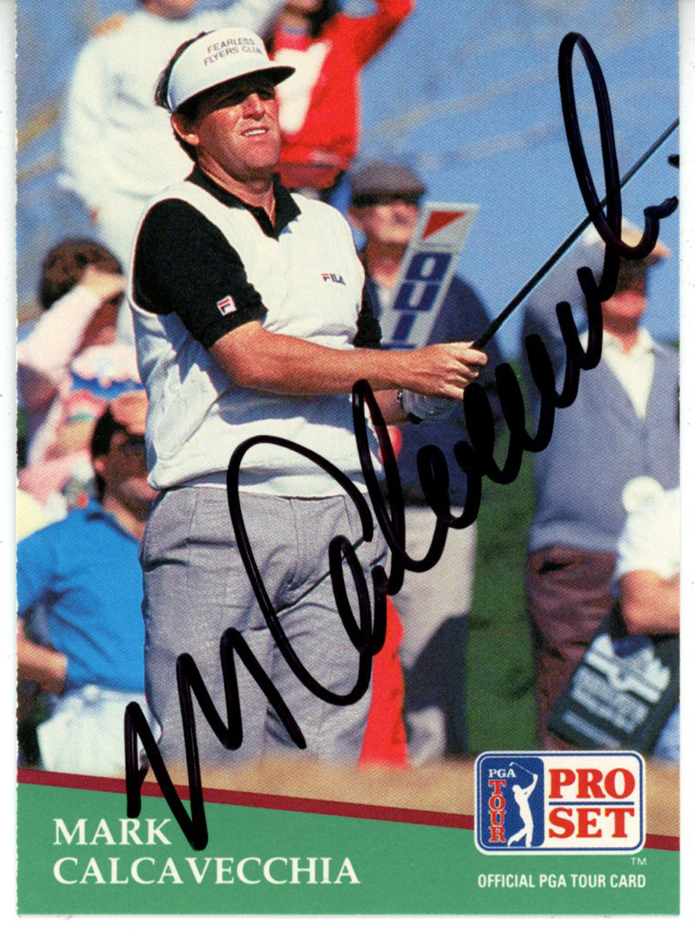 Mark Calcavecchia Pga Signed Card - 1991 Pro Set #160 Beckett Beckett-Powers Sports Memorabilia