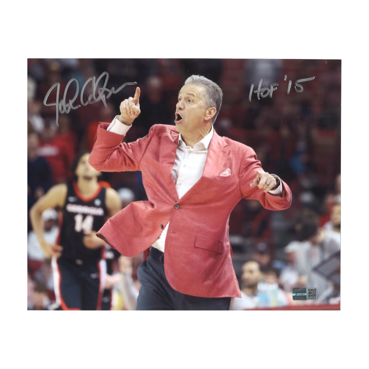 John Calipari Arkansas Razorbacks Signed Inscribed 8x10 Photo-Powers Sports Memorabilia