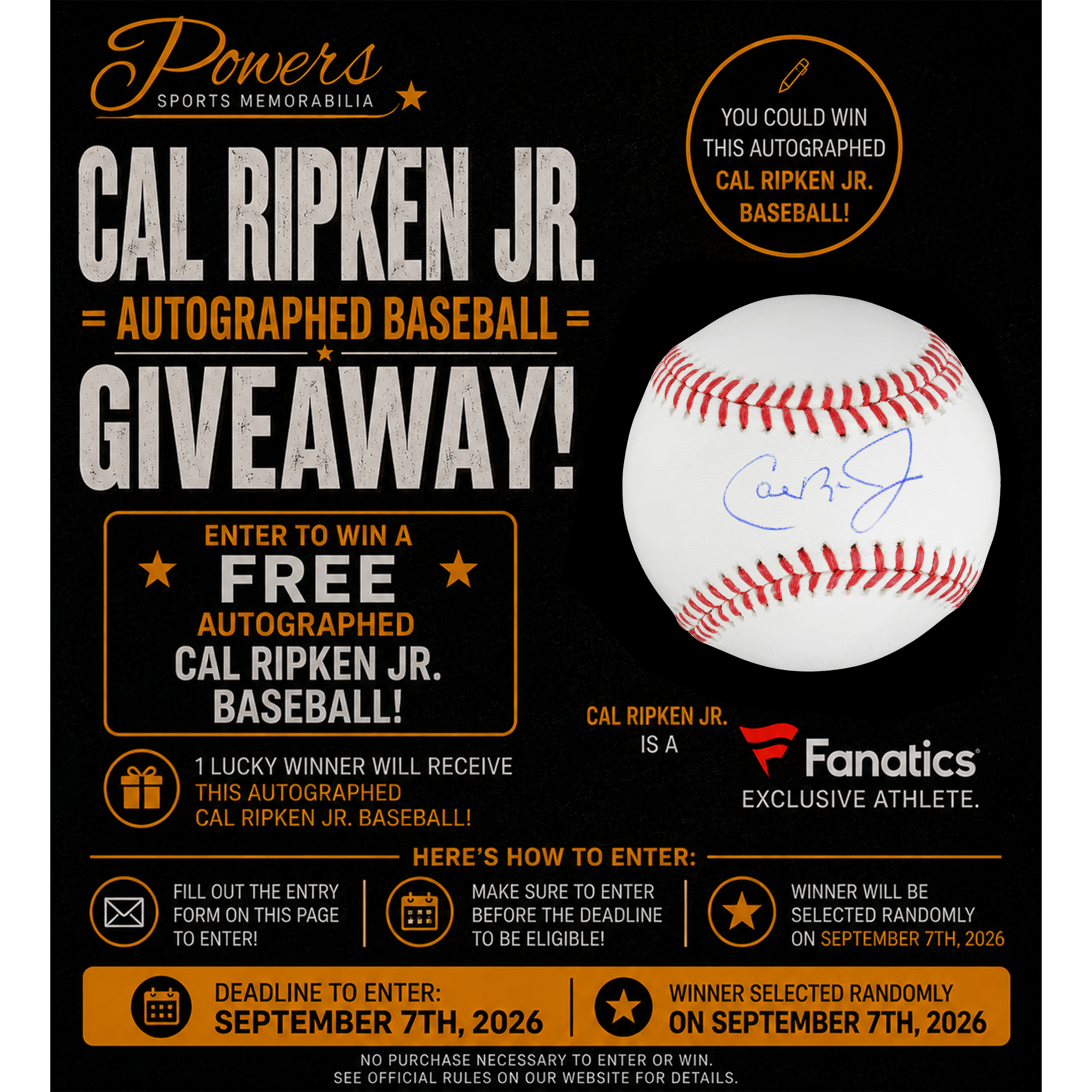 Giveaway item
