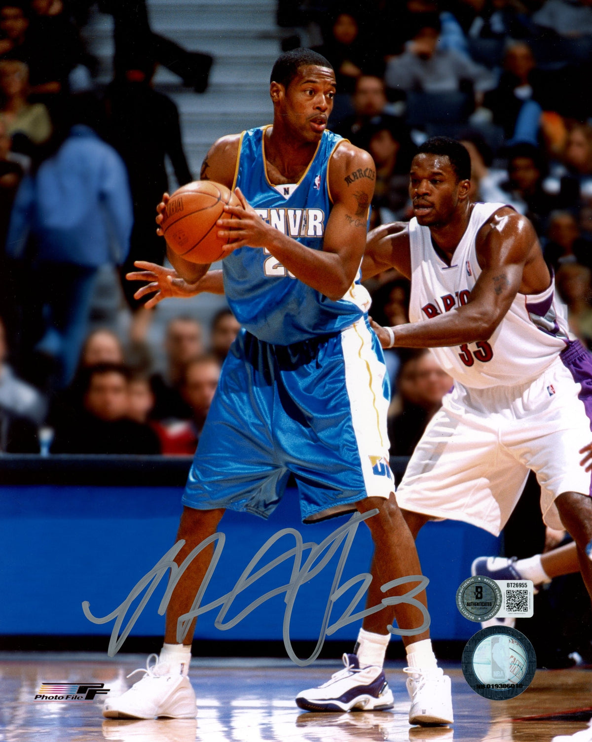 Marcus Camby Denver Nuggets Signed 8x10 Photo - Beckett Beckett-Powers Sports Memorabilia