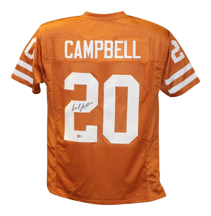 Earl Campbell Signed College Style Orange Jersey – Beckett Authenticated-Powers Sports Memorabilia