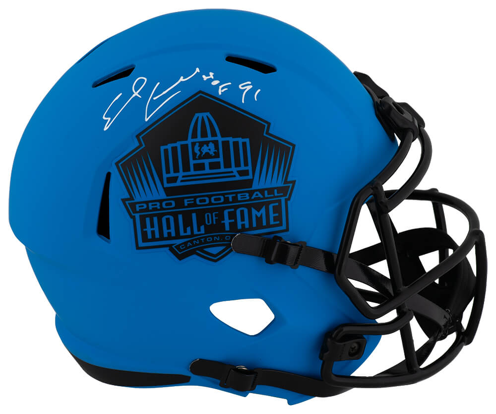 Earl Campbell Autographed Hall of Fame Logo RAVE Riddell Full Size Speed Replica Helmet with HOF 91-Powers Sports Memorabilia