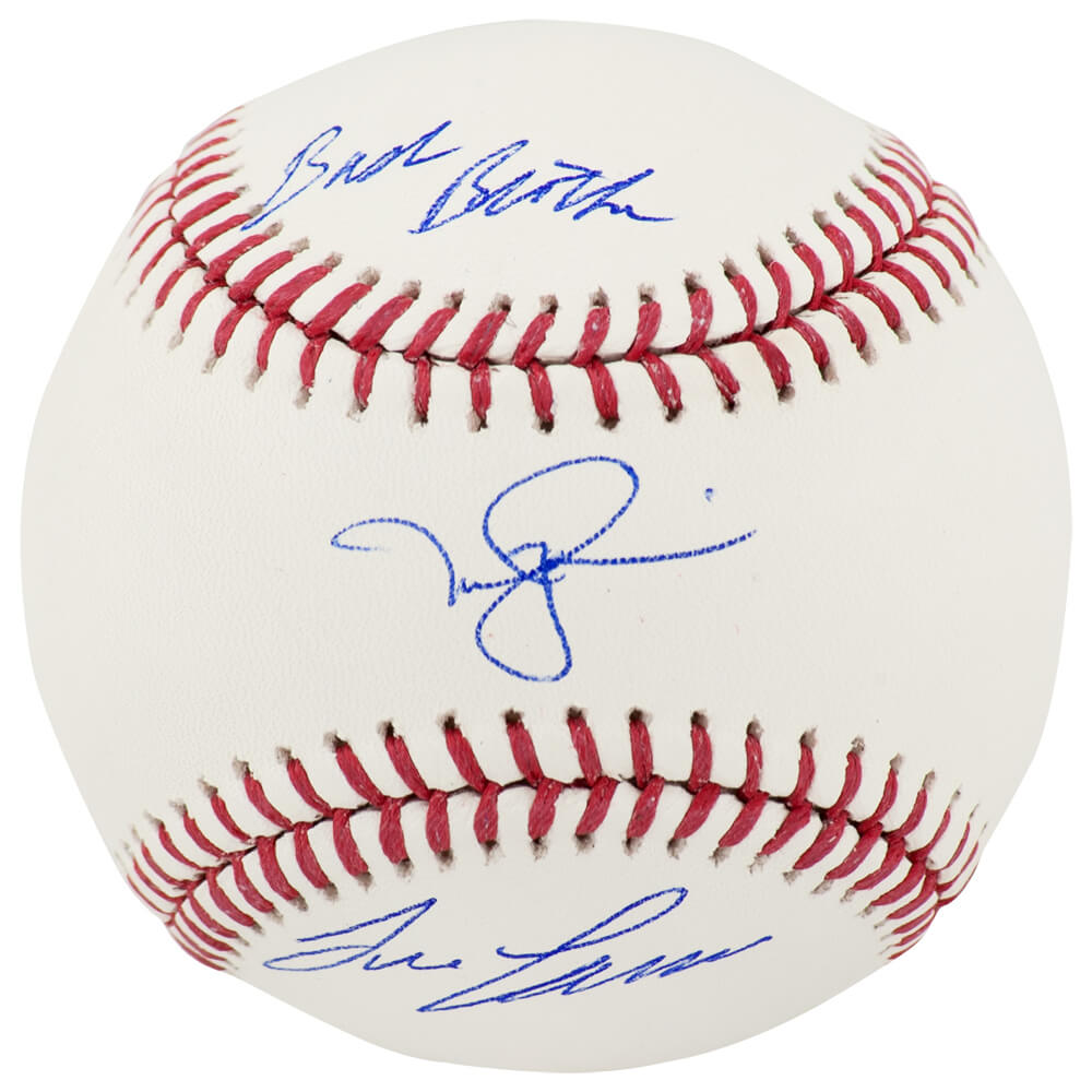 Jose Canseco & Mark McGwire Autographed Rawlings Official MLB Baseball with Bash Brothers-Powers Sports Memorabilia