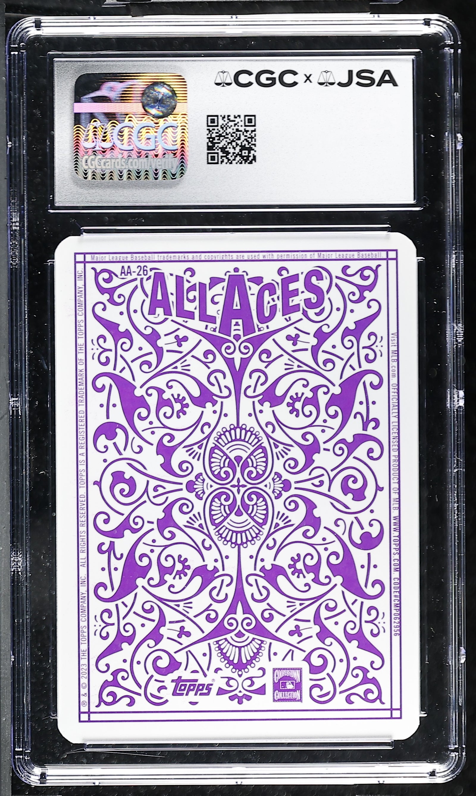 Tom Glavine 2023 Topps All Aces Card #AA-26 CGC JSA 9 Auto 10 #6178768007-Powers Sports Memorabilia