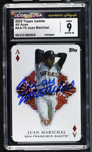 Juan Marichal 2023 Topps All Aces Card #AA-70 CGC JSA 9 Auto 10 #6178768015