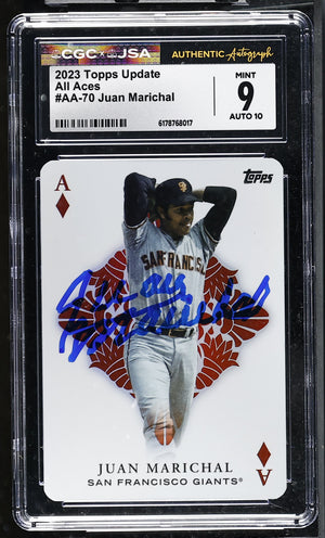 Juan Marichal 2023 Topps All Aces Card #AA-70 CGC JSA 9 Auto 10 #6178768017