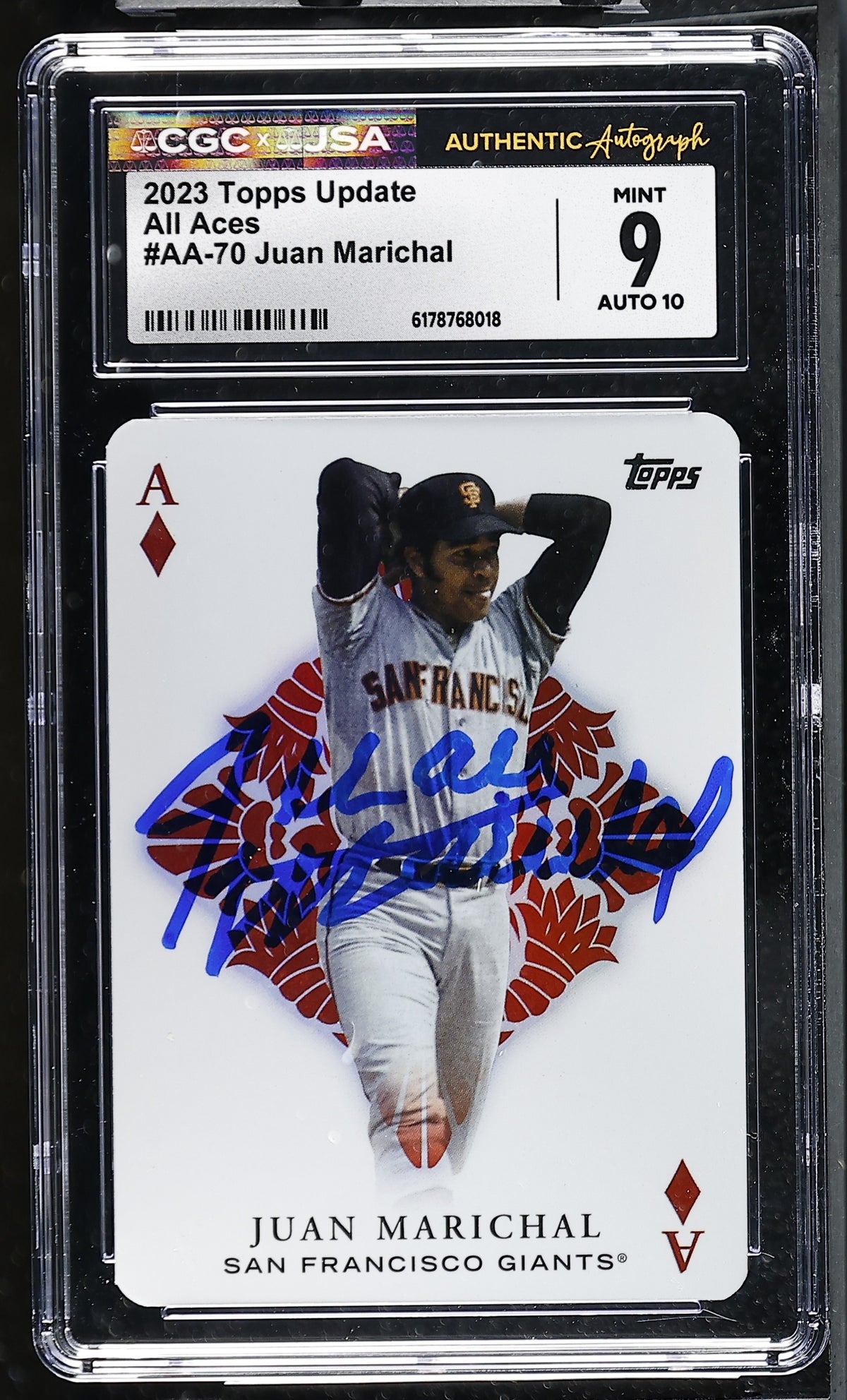 Juan Marichal 2023 Topps All Aces Card #AA-70 CGC JSA 9 Auto 10 #6178768018