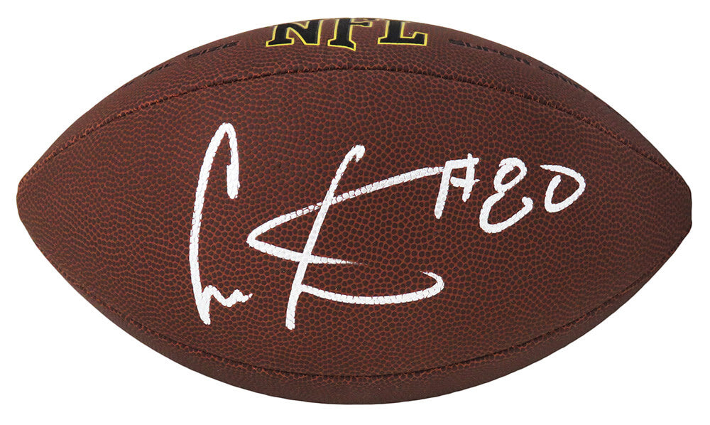 Cris Carter Autographed Wilson Super Grip Full Size NFL Football-Powers Sports Memorabilia