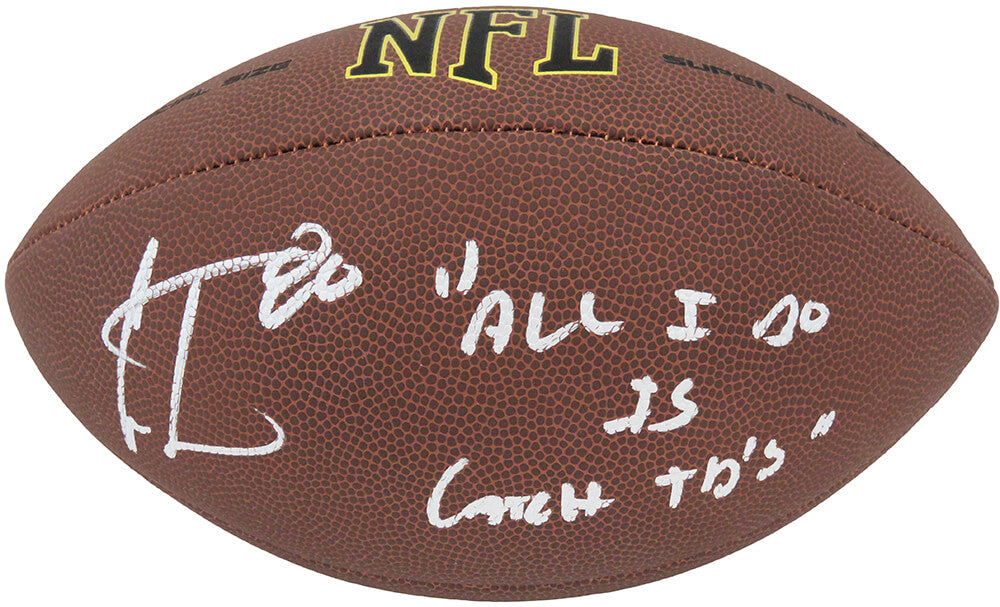 Cris Carter Autographed Wilson Super Grip Full Size NFL Football CARFTB310-Powers Sports Memorabilia